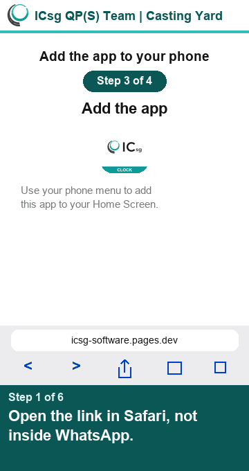 Picture showing how to add the app to the Home Screen on iPhone